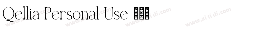 Qellia Personal Use字体转换